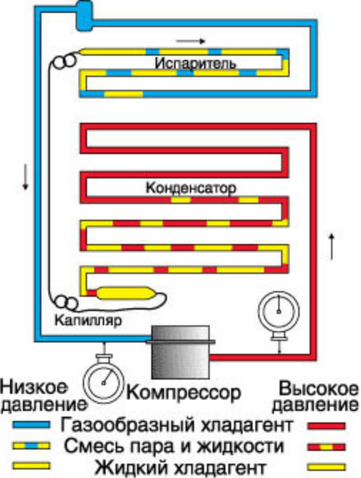 Схема морозильного ларя устройство