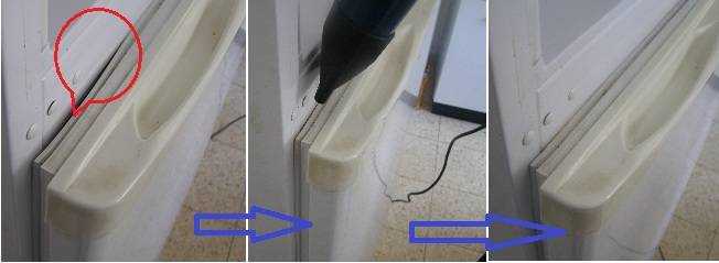 Как поменять повреждённый резиновый уплотнитель на дверце холодильника