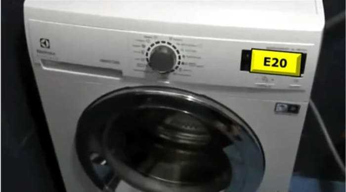 Коды ошибок стиральных машин electrolux: расшифровка ошибок е20, е10