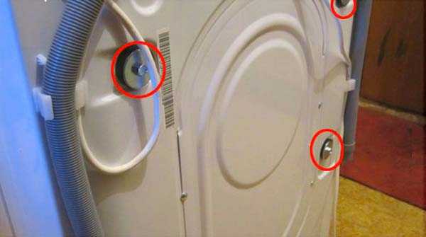 Транспортировочные болты в стиральной машине – инструкция с фото