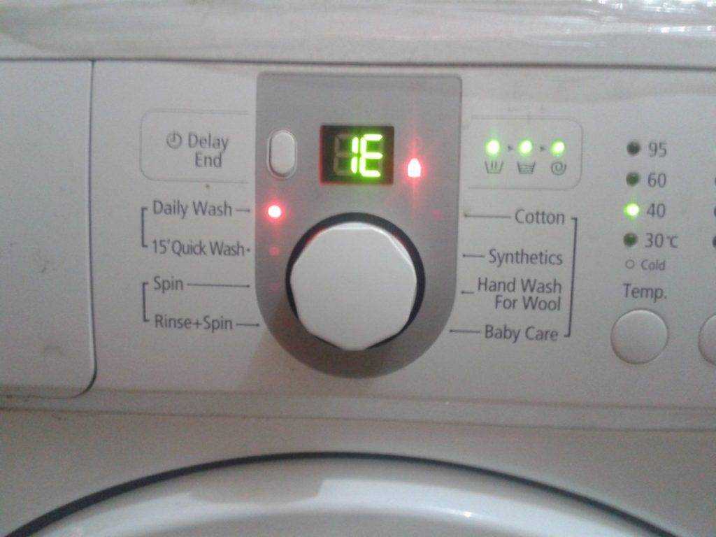 Ошибка le на стиральной машине samsung: значение ошибки, причины появления и как устранить