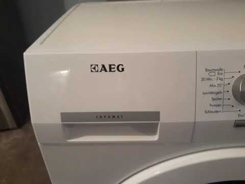 Диагностический режим стиральной машины aeg