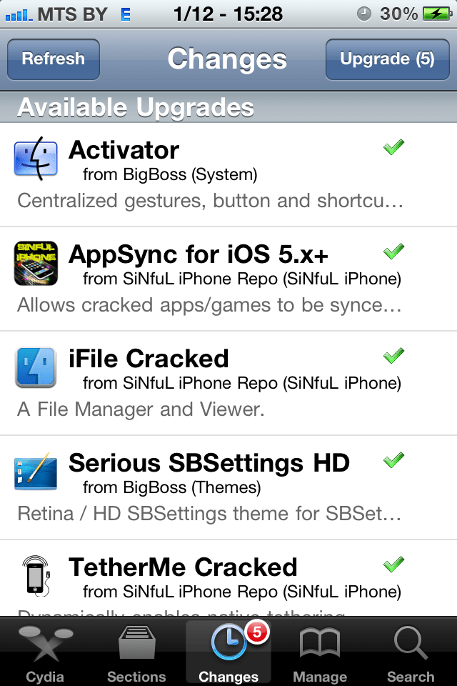 Чтобы снять ограничения iOS, сделайте джейлбрейк Для установки официально запрещённого софта пользуйтесь магазином приложений Cydia