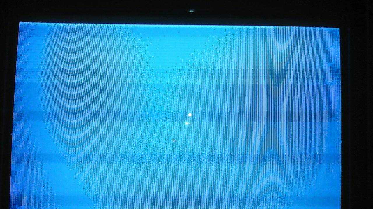 Почему на мониторе телевизора появились светлые пятна