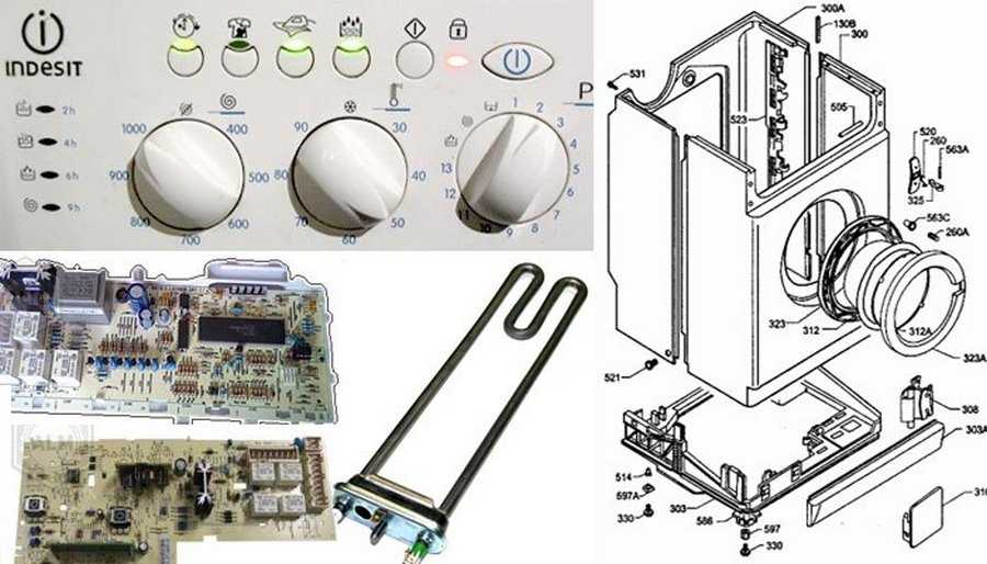 Электронные модули стиральных машин индезит и аристон